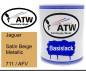 Preview: Jaguar, Satin Beige Metallic, 711 / AFV: 1L Lackdose, von ATW Autoteile West.